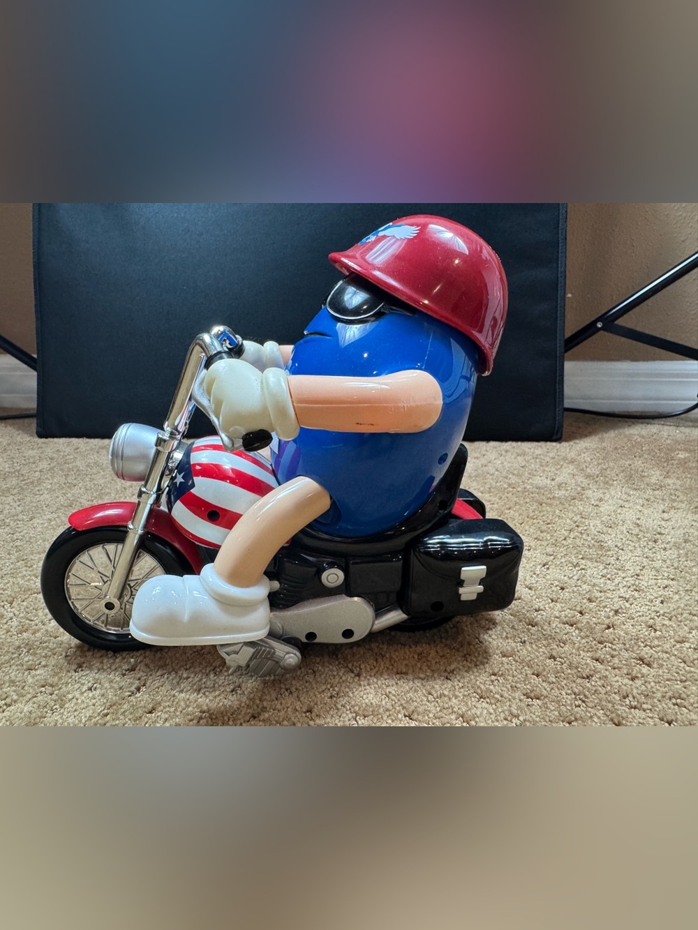 M&M's "Freedom Rider" Motorcycle w/sidecar Candy Dispenser - Picture 2 of 11